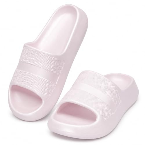 CLEIKS Sandali Donna Leggeri da Bagno con Fascia Ampia e Suola Comoda (Rosa, 39EU, MES260226-0)