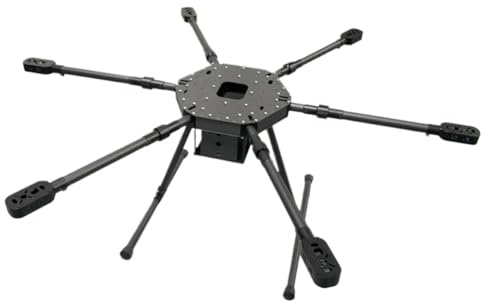 Kit de estructura para hexacóptero con distancia entre ejes de 920 mm y tren de aterrizaje de fibra de carbono para construcciones de drones multirotor