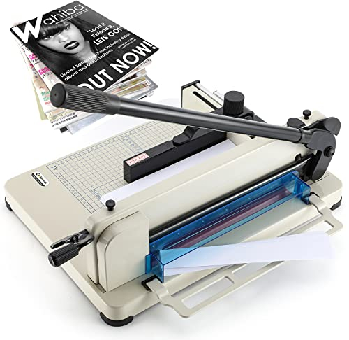 CGOLDENWALL Papierschneider, Industrie-Guillotine, 0,02 mm Schnittgenauigkeit, 400 Blatt - 4 cm Maximale Schnittdicke, Geeignet für Büro, Produktion, für Leder und Stoff