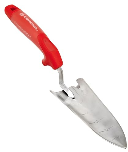 Corona Tools Premium Stainless Steel ComfortGEL Garden Trowel – 13-1/2-Inch Heavy-Duty Hand Trowel for Digging, Planting & Transplanting