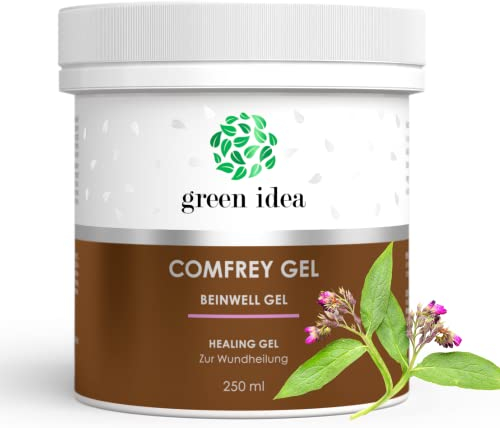 Green idea - Consolida Maggiore Gel - Massaggio a Muscoli e Articolazioni - unguento naturale per le articolazioni contro dolore, rigidità, gonfiore e tensione - Formula Naturale - 250 ml