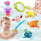 Badewannenspielzeug, Banaone 10 Stück Angelspiel Wasser, Badespielzeug Kleinkinder mit Wind-up Schwimmtieren, Angel-Badespielzeugset Magnetisch, Montessori-Spielzeug Geschenk für 1 2 3 4 5 Jahre