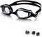 Unisex Erwachsenen Schwimmbrille,Anti-Fog Schwimmbrille,Schwimmbrille Verstellbar mit Silikon Ohrstöpsel und Nasenclip für Damen Herren Wasserspor