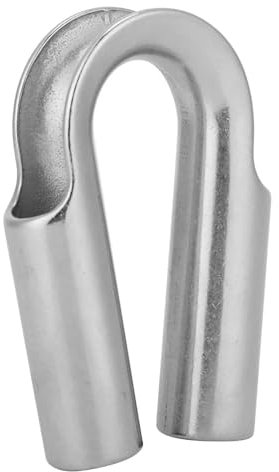 Dedos de la Cuerda de Alambre, Cable de Dedales Manguito de Bucle Cascos para Cables de 304 Acero Inoxidable, Manguitos de engarce para Cabos de cabrestante, Accesorios para embarcaciones