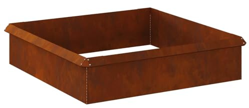 vidaXL Clôtures Anti-limaces 8 pcs Rouillé, Jardin et Terrasse, Barrière en Métal Moderne, Sécurité Durable, Design Séparateur Simple