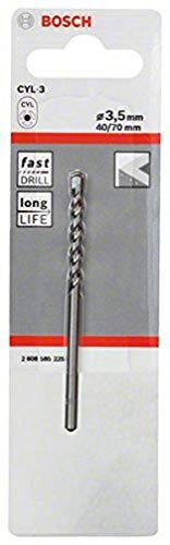 Bosch Accessories 1x Betonbohrer CYL-3 (für Beton, Ø 3,5 x 40 x 70 mm, Zubehör Schlagbohrmaschine) 1 Stück
