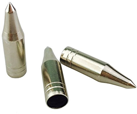 SHARROW 24 Stück 8mm Bogenschießen Jagd Pfeil Tipps Jagdspitzen Pfeilspitze Edelstahl Pfeilköpfe (Silber)