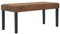 vidaXL Sitzbank Polsterbank Flurbank Lederbank Bank Betthocker Beistellbank Garderobenbank Wohnzimmer Flur 106cm Braun Wildleder-Optik Holzrahmen