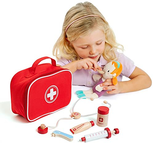 MOLTO Valigetta da Dottore con Accessori in Legno Doctor Set