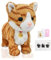 Smalody Interactive Plush Toys, Novelty Sound Control Electronic Cat Interactive Toys Electronic Pets Robot Cat GiftFor Children Kids