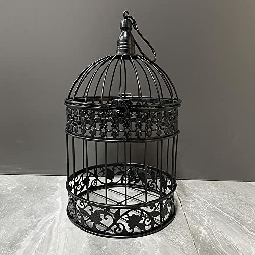 Vintage Decorative Iron Bird cage - Flower and Wedding Decor with Hanging Frame - Indoor/Outdoor Decoration