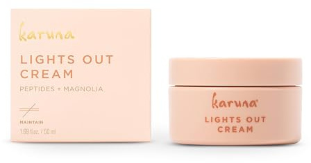 Karuna - Lights Out Cream Nighttime Moisturizer, Anti-Wrinkle Night Cream with Magnolia Fruit, Peptides and Hyaluronic Acid for Balance, Spot Remover and Line Remover for Deep Wrinkles, 50 ml