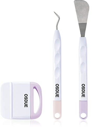 OSDUE Entgitterwerkzeug Plotter Zubehör, 3 Stück Vinyl Jäten Werkzeuge, Edelstahl DIY Bastelwerkzeug Set für Sammelalbum, Silhouette, HTV, Cameos, Beschriftung