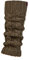 ELLE Ladies 1 Pair Chunky Cable Knit Leg Warmers - Khaki One Size