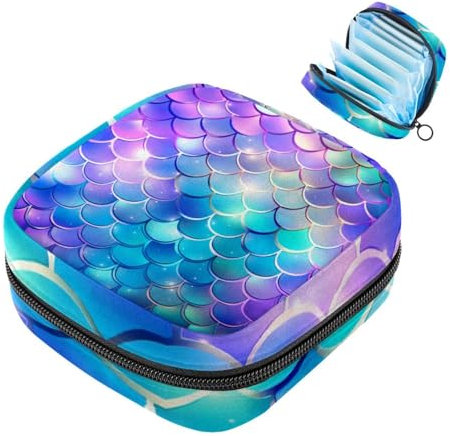 Sacchetto di immagazzinaggio del tovagliolo sanitario,Borsa mestruale,Borsa del cuscinetto,Scala colorata,Sacchetto di periodo