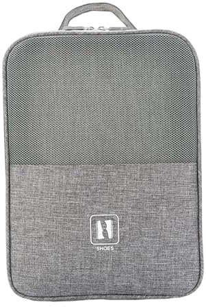 Bolsa Zapatos Viaje Impermeable, Bolsas de Zapatos de Viaje, Bolsas para Zapatos Bolsa de Almacenamiento Portátil para Zapatos, Multifuncional Zapatos Almacenamiento y organización (Gris)