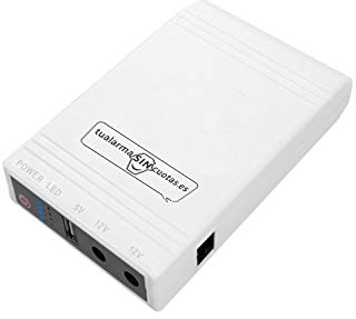 Nuevo Mini UPS o Mini SAI AC-DC con batería Interna de Gran Capacidad y Salidas 5V+9V+12V+PoE. Válido para routers, cámaras, alarmas, etc