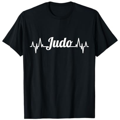 Judo Heartbeat Instructeur de judo Arts martiaux japonais T-Shirt