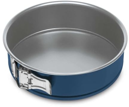 Guardini, Öppningsbar kakform 1 botten Ø 22 cm, koldioxidsnålt tillverkat stål med ny PFAS-fri beläggning, grå/blå, tillverkad i Italien, XBake Linea