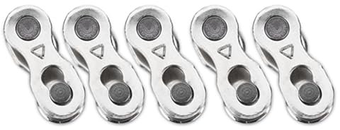 ZAWELIYO 5 Pares Enlace Cadena Bicicleta Pesado Conector Rapido Acero Antioxido 950kgf Para 8/9/10 Velocidades Accesorio Esencial MTB Carretera Sin Herramientas Diseño Fácil Liberación