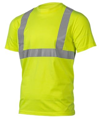 Högert Technik JURAL varning polybomull t-shirt gul 3XL (58) | varningsväst reflekterande varningsväst andas lätt kortärmad skjorta kortärmad arbetskläder synlighet skjortor, GUL, 3XL
