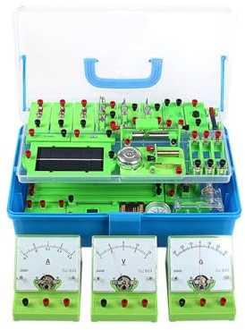 JTBDWOSK Physik Experimentierkasten Elektronik Baukasten, Elektrizität und Magnetismus, Elektrobaukasten für Kinder,Junior/Senior High School Schüler,Grün
