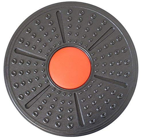 AFH-Webshop Balanceboard Balance Board BLACK | Therapiekreisel | Verbesserung der Koordination oder zur Rehabilitation, schwarz, 35 cm, 1351601-02