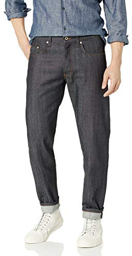 Naked & Famous Denim Men's Easy Guy - Stretch Selvedge, Indigo, 30