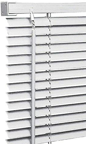 My Home Store PVC window Venetian Blind Blinds Easy Fit Trimmable Fittings Window Treatment Shutter Twist Open Close (White-PVC, 165cm wide (64.96) x 150cm Drop)