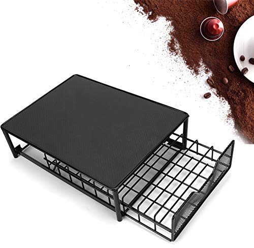 Kaffeekapselhalter, Kapselhalter Schublade für 54 Stücke Kapselschublade Kapselspender Kapselständer Organizer zur Aufbewahrung von Kaffee Kapseln