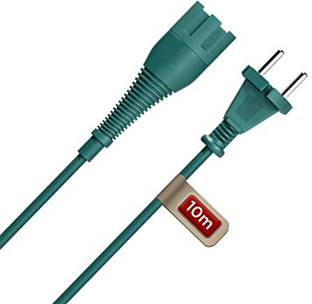 VIOKS Anschlusskabel 10 m Stromkabel Ersatz für Vorwerk Kobold Kabel Ersatzkabel für Staubsauger Handstaubsauger VK 130 VK 131 Stielstaubsauger