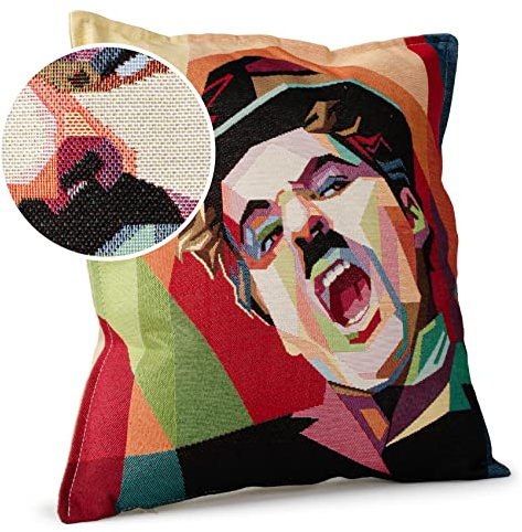 ANRO Kissenbezug Dekokissen Kissen Sofakissen Kissenbezüge Kissenhülle Gobelin Motiv Charlie Chaplin 45x45cm ohne Füllung