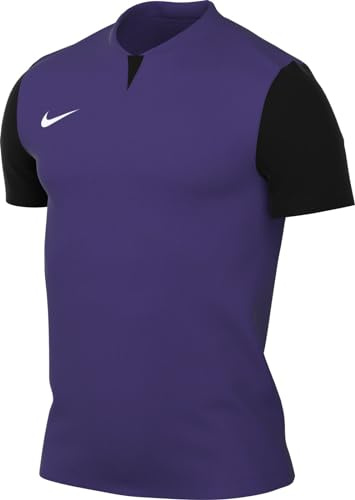 Nike Kortärmad fotboll jersey M Nk Df Trophy V JSY Ss, Court Purple/Svart/Vit, DR0933-547, XL