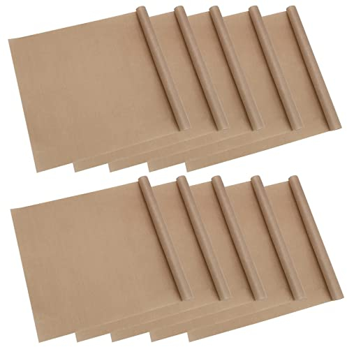 Juego de 10 láminas para hornear de 30 x 40 cm, reutilizables, hojas de transferencia, antiadherentes, para manualidades, mate