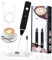 jutyum Milchaufschäumer Stab, USB Wiederaufladbar Schneebesen, Elektrisch, , Milchschäumer , Milk Frother für Kaffee/Latte/Cappuccino/Sahne/Macchiato aus Kunststoff Grün,rot