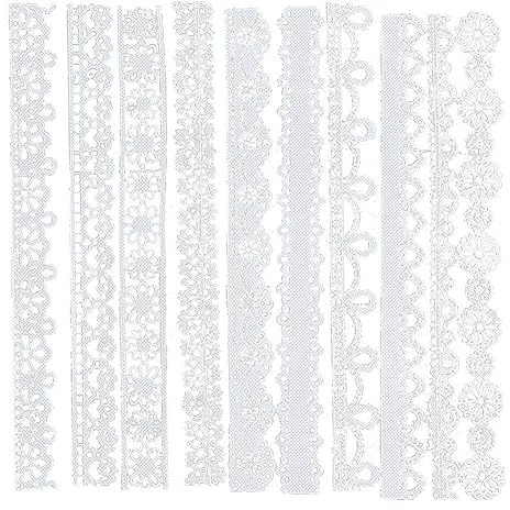 Sanfly Scrapbooking Papier Dentelle pour Scrapbooking Dentelle Artisanat Papier Creux Vaisselle décoratif Emballage Motif Porte Scrapbook Papier