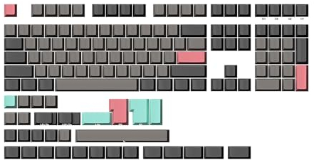 Ranked Leeres Premium-Tastenkappen-Set | 1,4 mm Dickes PBT | Cherry-Profil für Mechanische Tastatur (Dolch, 139 Tasten)
