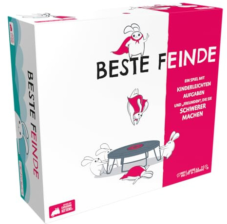 Exploding Kittens, Beste Feinde, Partyspiel, Deduktionsspiel, 2+ Spieler, Ab 10+ Jahren, 20 Minuten, Deutsch
