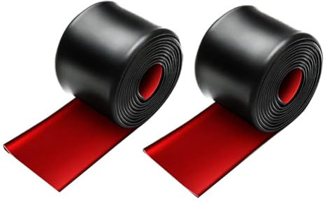 Breeshy 2 Stück 2,4 X 8 cm Seitenschweller für Autos, Universell, Kratzfester Kantenschutz Aus Gummi für Seitenschweller. Schutz