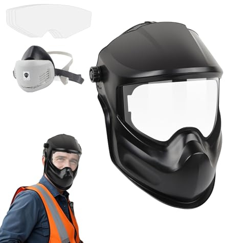 Casco da saldatura, resistente agli urti, ampia visione, protezione completa, per taglio TIG, costruzione TIG, bastone per smerigliatura industriale MIG Pipeline Metal Automotive