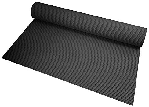 Aqua Mat Bodenbelag Badvorleger Duschmatte 130 x 290 cm Schwarz abwaschbar Bodenmatte Badematte