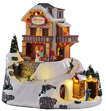 Lemax 15735-UK Vail Village Sights & Sounds: Winterhaus Resort