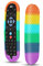 Cover for SKY Q Bluetooth New Remote Control EC201 EC202 2020, Protective Silicone Case Sleeve Skin Holder Battery Back Protector Universal Replacement-Rainbow