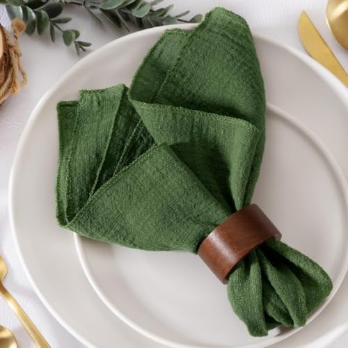 MLMW Juego de 6 servilletas de Tela para el día de San Patricio, Color Verde Oliva, para Mesa de Pascua, cenas, Lavables, 41 x 40 cm, para Bodas, jardín, Fiestas, Baby Shower, cumpleaños, decoración