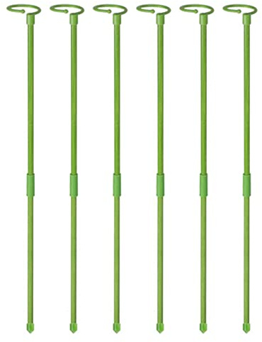 Tutores redondos para plantas trepadoras, soporte para plantas altas y flores, estacas de soporte, bastón de plantas para orquídeas, amaryllis, peonías, pimientos