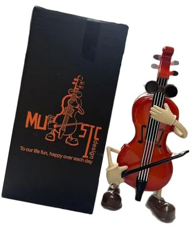 XAGMODSHN Melodics - Caja de música para violines, violonchelos, guitarra, columpio, exhibición de movimiento, cajas de música de alta gama, admiradores, musicales, decoración de instrumentos