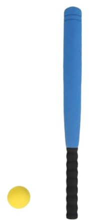AMSLSIU Juego de Bate y Pelota de béisbol de 21 Pulgadas, Juguete Educativo Ligero, Juegos de béisbol, Color para Madera , Azul , 54 centímetros