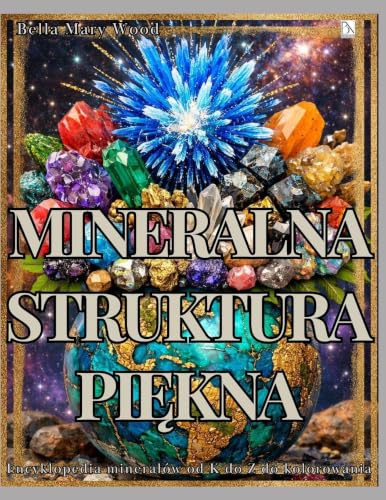 Mineralna Struktura Piękna: Encyklopedia minerałów od K do Z do kolorowania z opisami, miejscem na notatki i kreatywne projekty