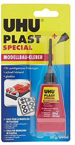 UHU 45885 Modellbaukleber, Plast Spezial, 30 g mit Feindosierspitze