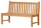 Kai Wiechmann Teak Gartenbank ohne Armlehnen 110 cm wetterfest unbehandelt